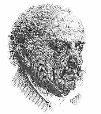Pen drawing of Dr. Thomas Cooper